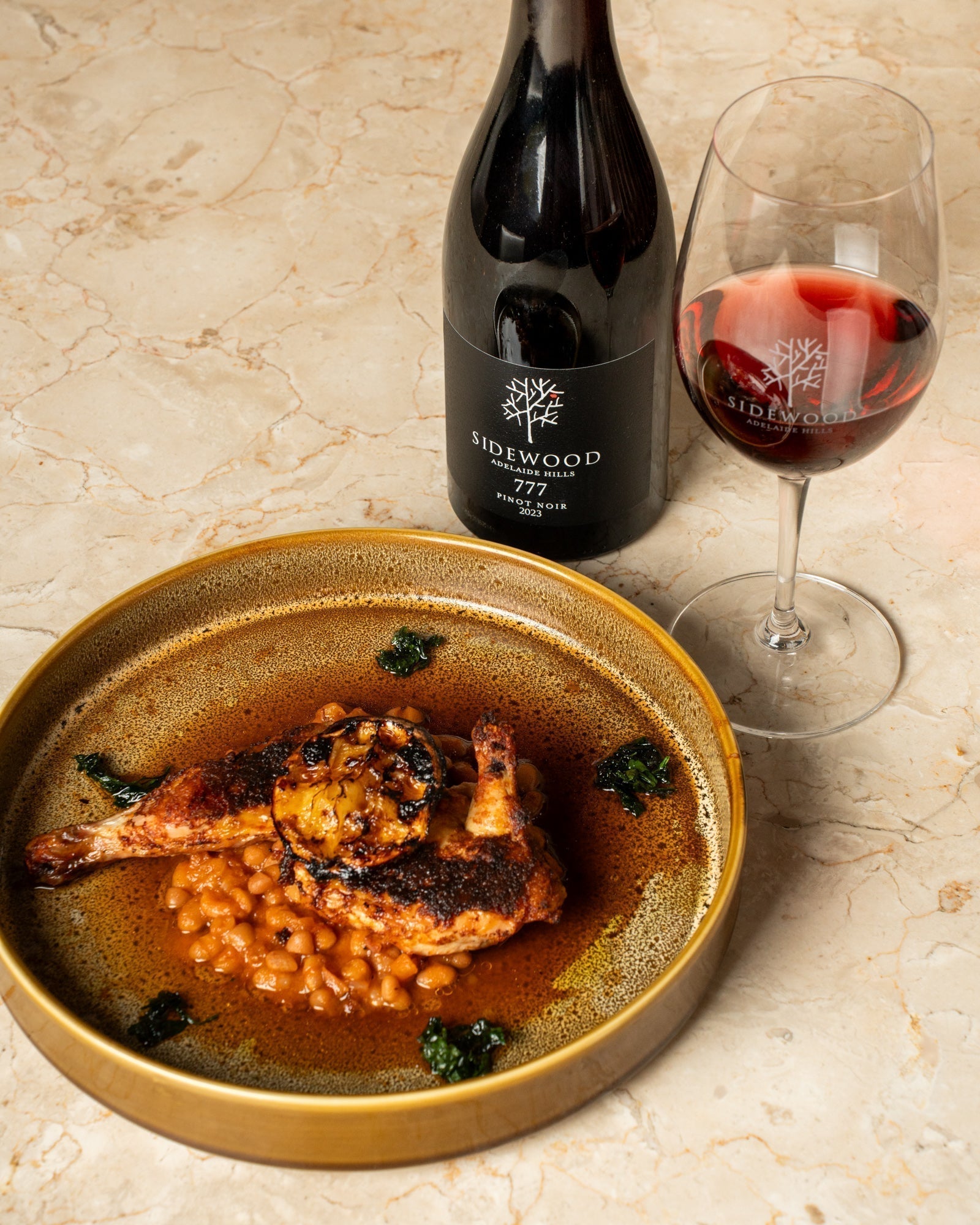 From our Restaurant: Devilled Spatchcock with White Bean Cassoulet