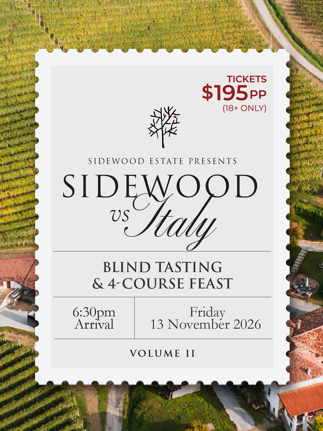Sidewood vs. Italy - Friday 13 Nov 2026