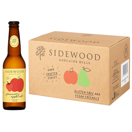 Strawberry Apple Cider 24pk Bottles