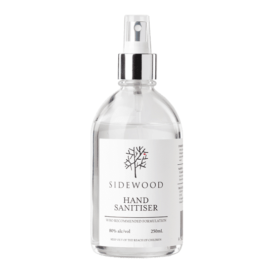 Sidewood Hand Sanitiser 250mL Glass